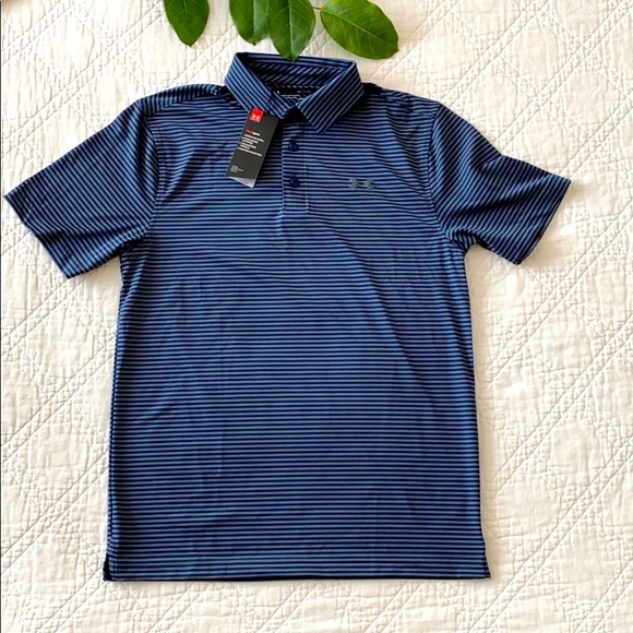 Under Armour Other - 🌿NWT Men’s Under Armour HeatGear Polo Stripe S